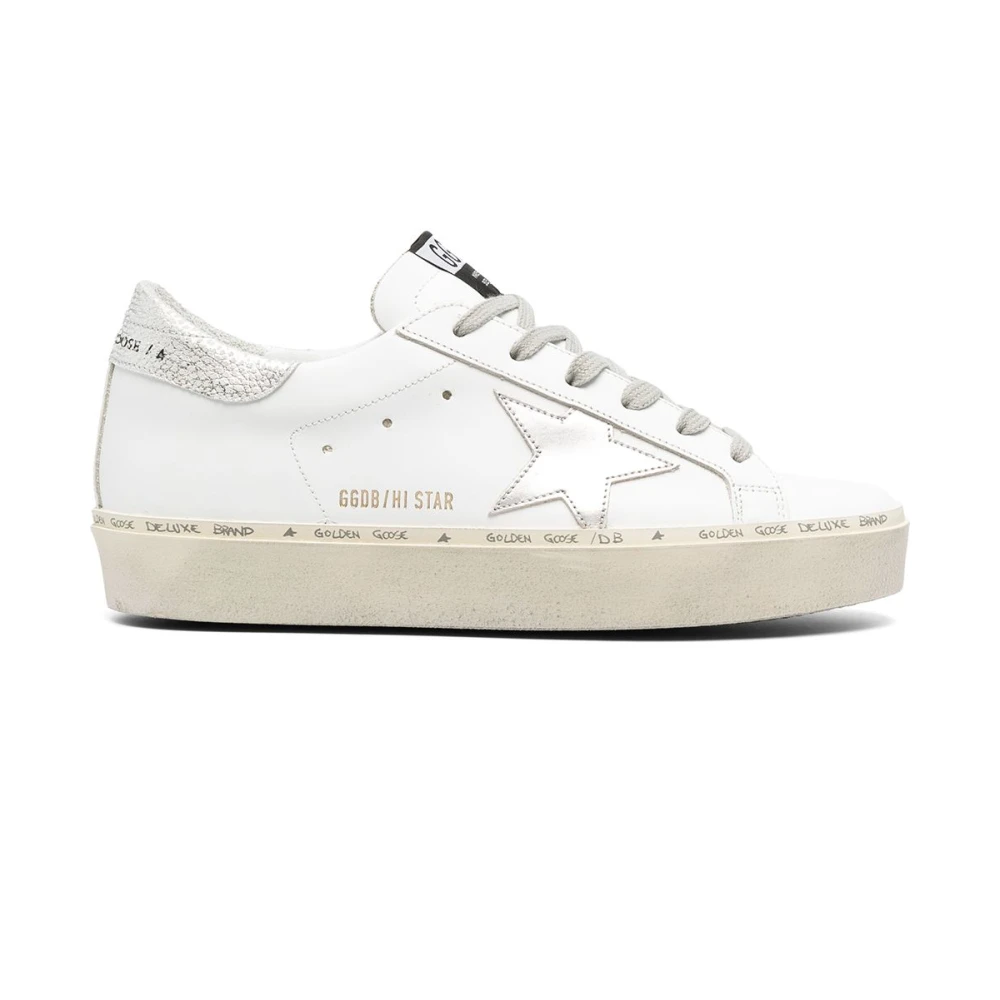 Golden Goose Women's White Sneakers, 7 Uk, Hi Star Trainers