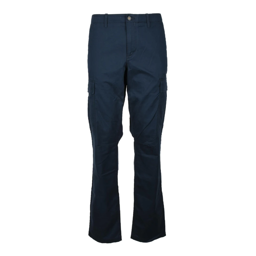 Timberland Katoen Elastaan Broek Blue Heren