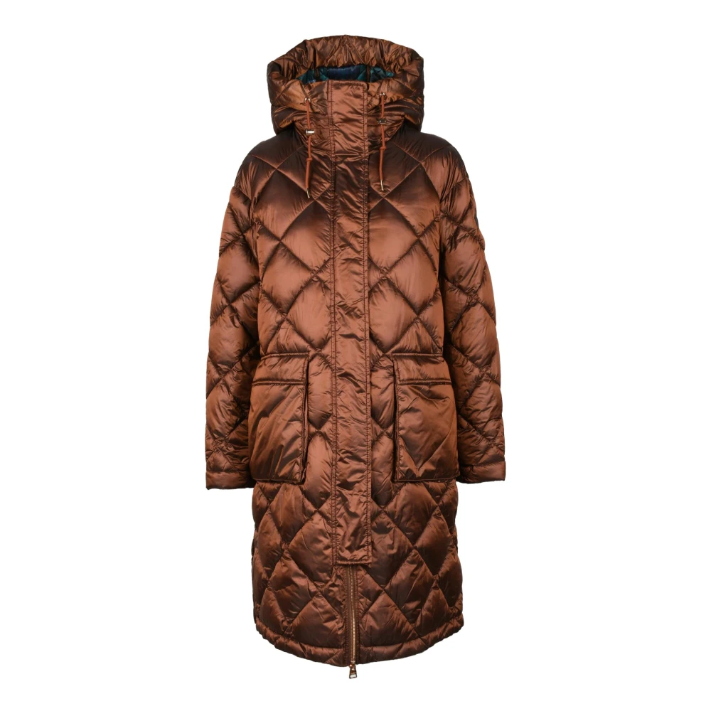 Husky Original Lichtgewicht Nylon Pufferjas Brown Dames