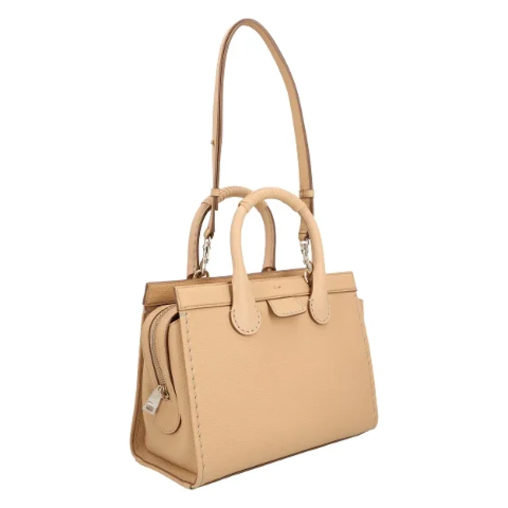 Chloé Leather shoulder-bags Beige Dames