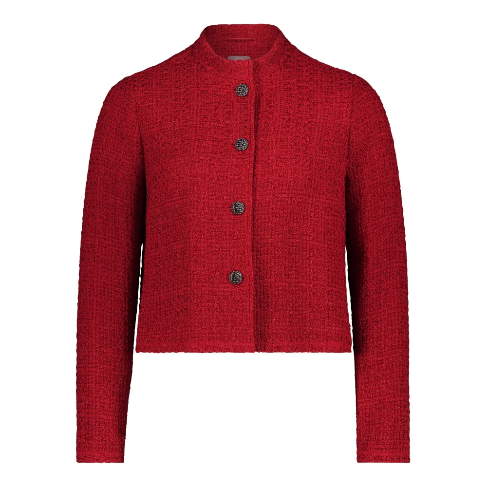 Betty & Co Casual jack met lange mouwen Red Dames