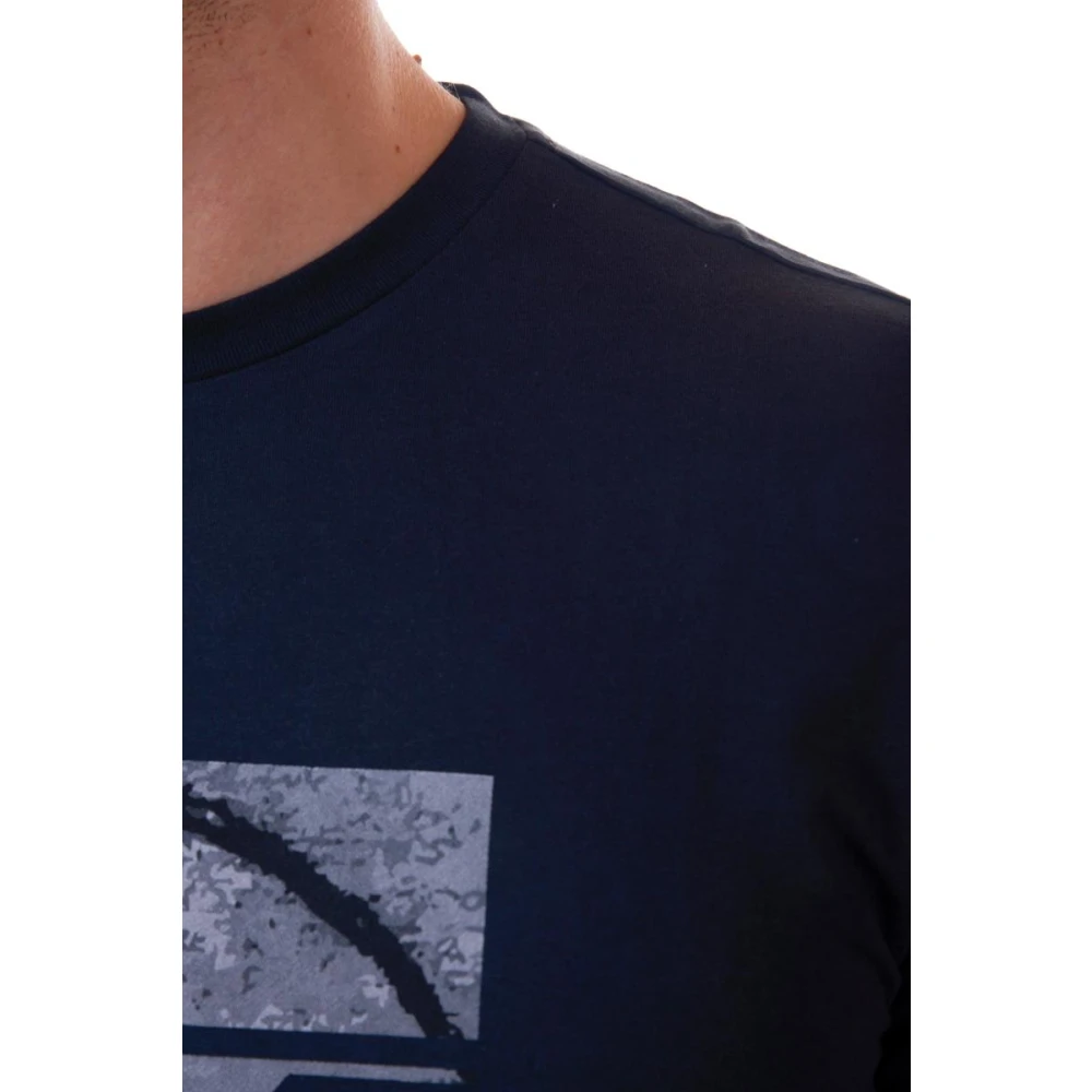 Emporio Armani EA7 Casual Logo Print Sweatshirt Blue Heren