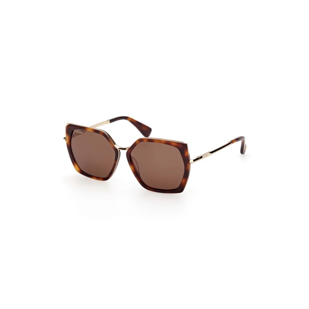 Max Mara Women's Brown Sunglasses, 56 Mm, Square Sunglasses