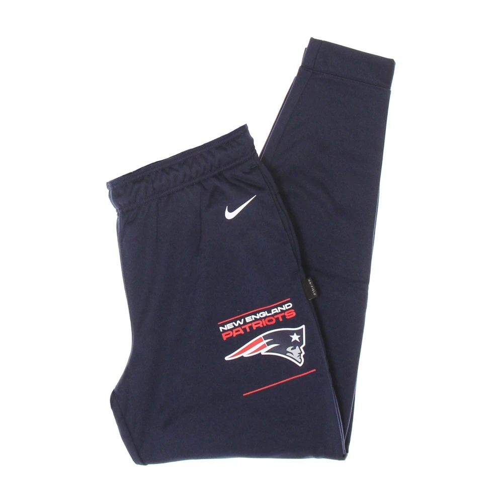 Nike NFL Therma Sweatpants met Patriots Logo Blue Heren