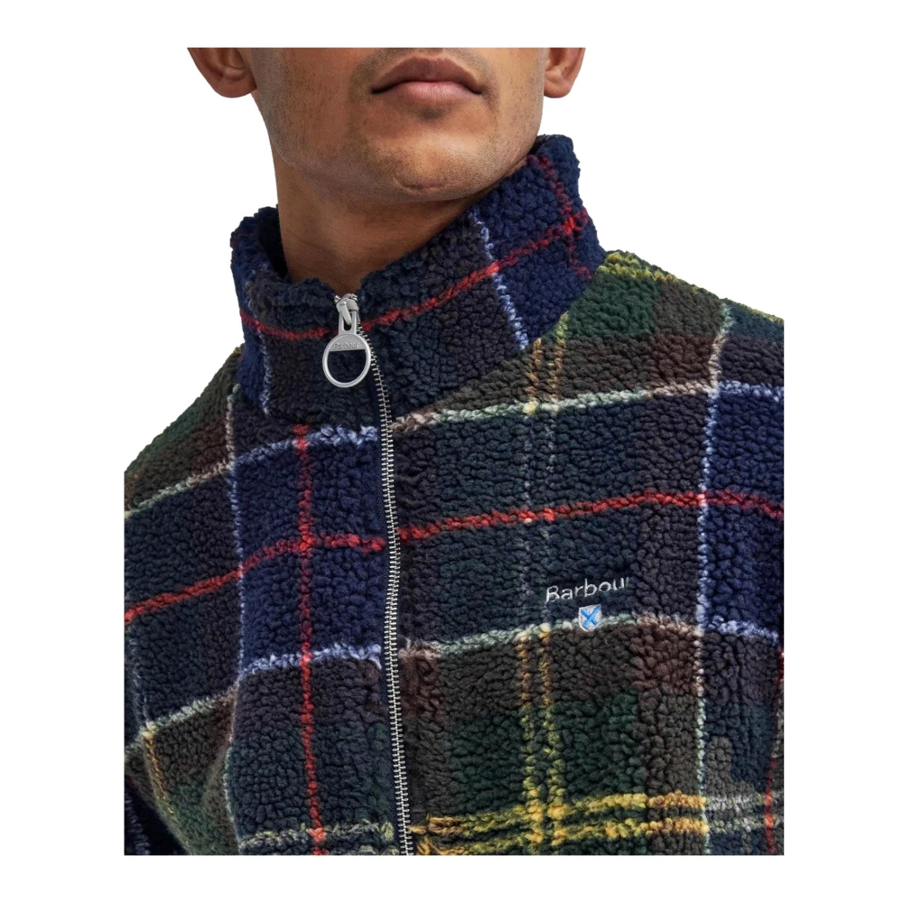 Barbour Sherpa Jas met Tartan Motief Multicolor Heren
