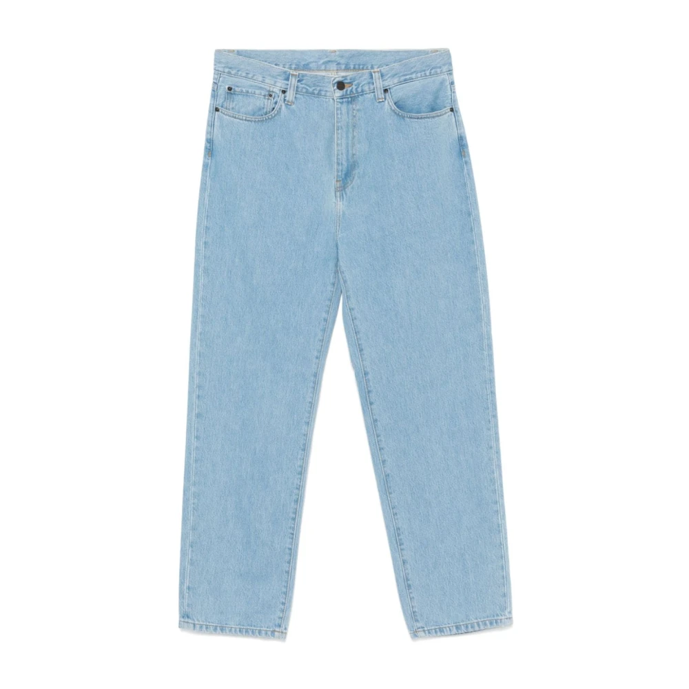Carhartt Wip Men's Blue Denim Jeans With Classic Style