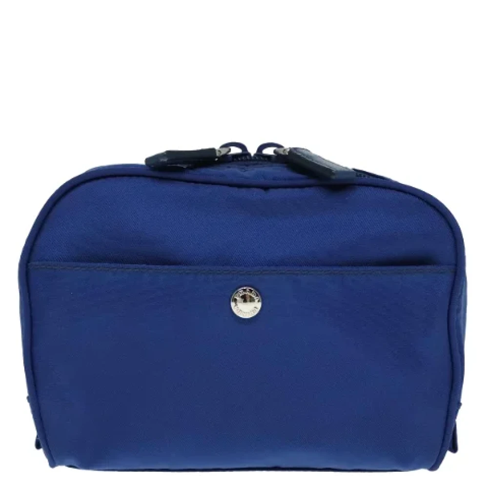 Prada Vintage Pre-owned Nylon pouches Blue Dames