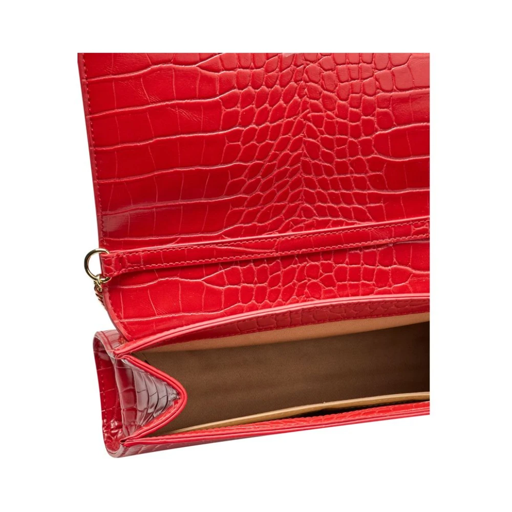 Love Moschino Rode Schoudertas met Ketting Red Dames