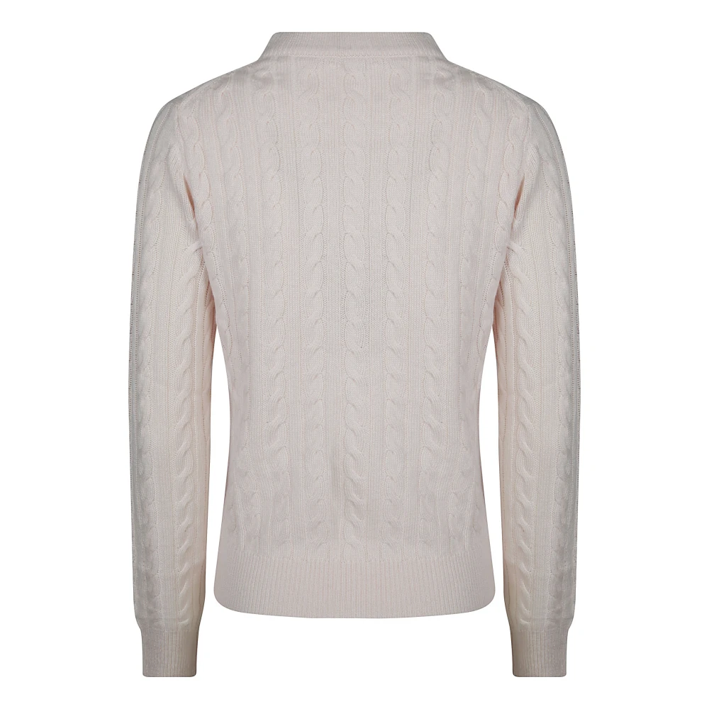 Sun68 Gezellige Kabeltrui Pink Dames
