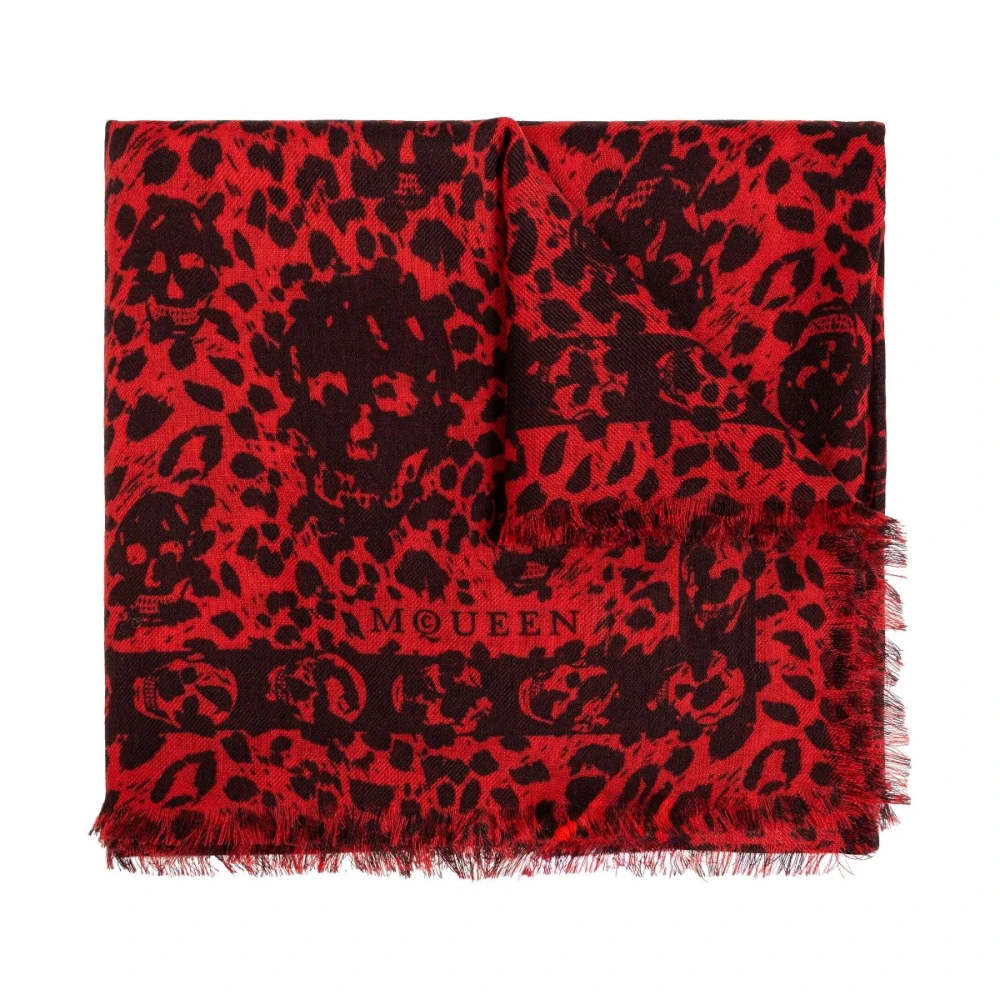 Alexander mcqueen Stijlvolle Sjaals Collectie Red Dames