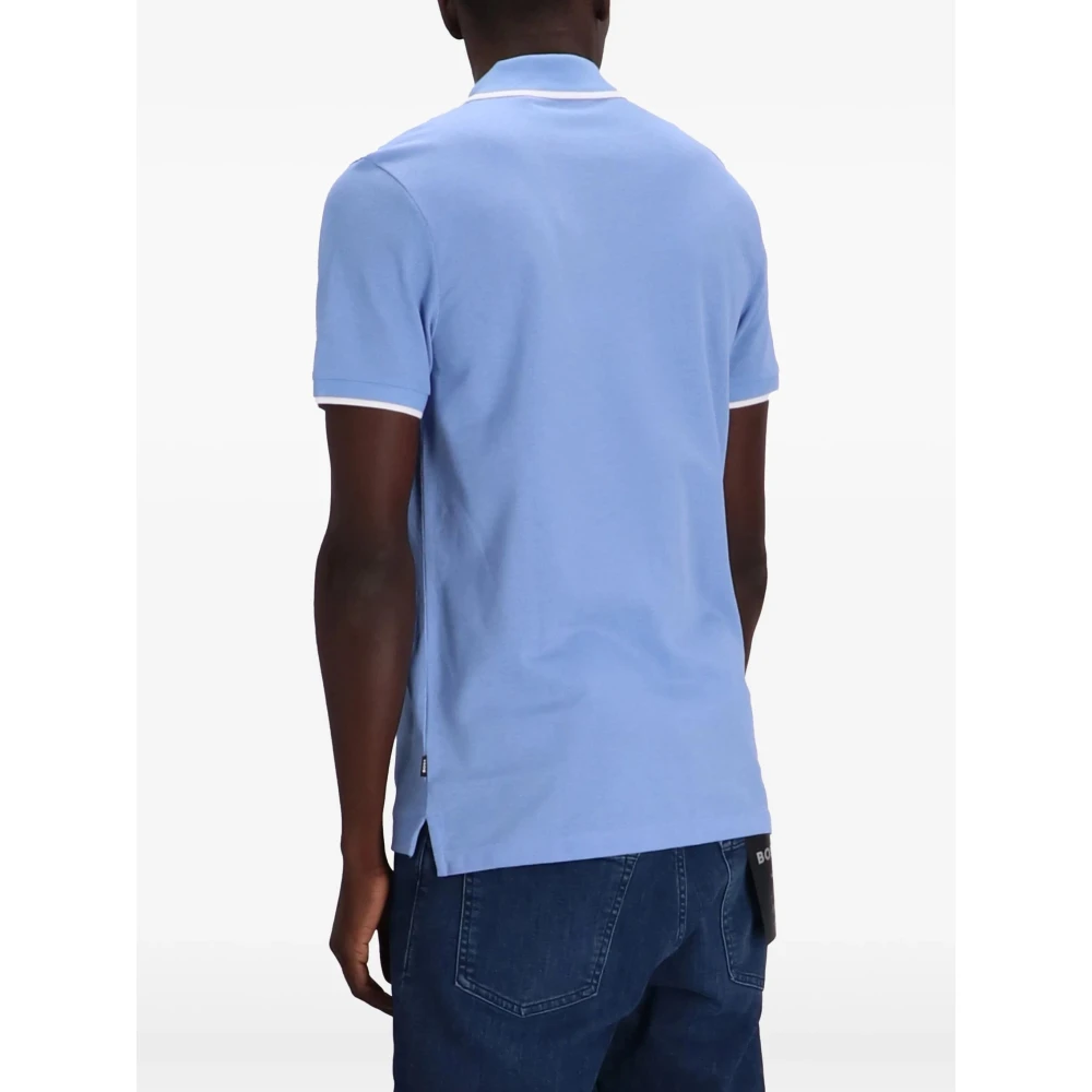 Hugo Boss Heldere Blauwe Jersey Shirt Blue Heren