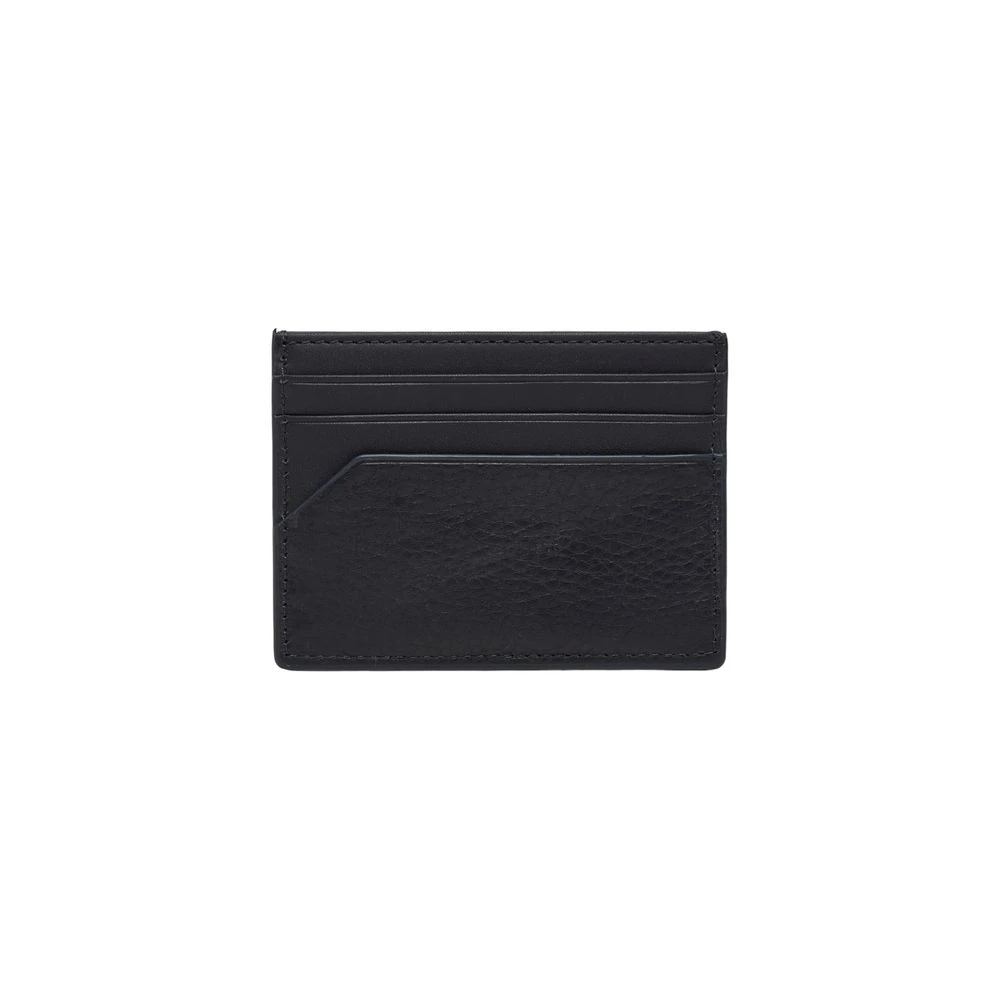 Tommy Hilfiger Blauw Leren Herenportemonnee Herfst Winter Collectie Blue Heren