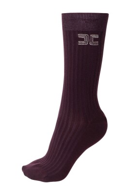 chaussettes-bordeaux-en-laine-cotelee