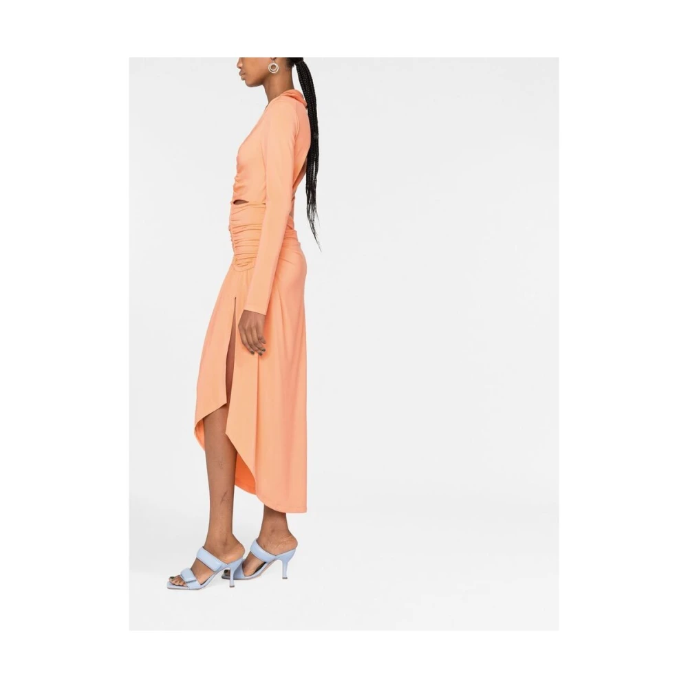 Off White Party Dresses Orange Dames