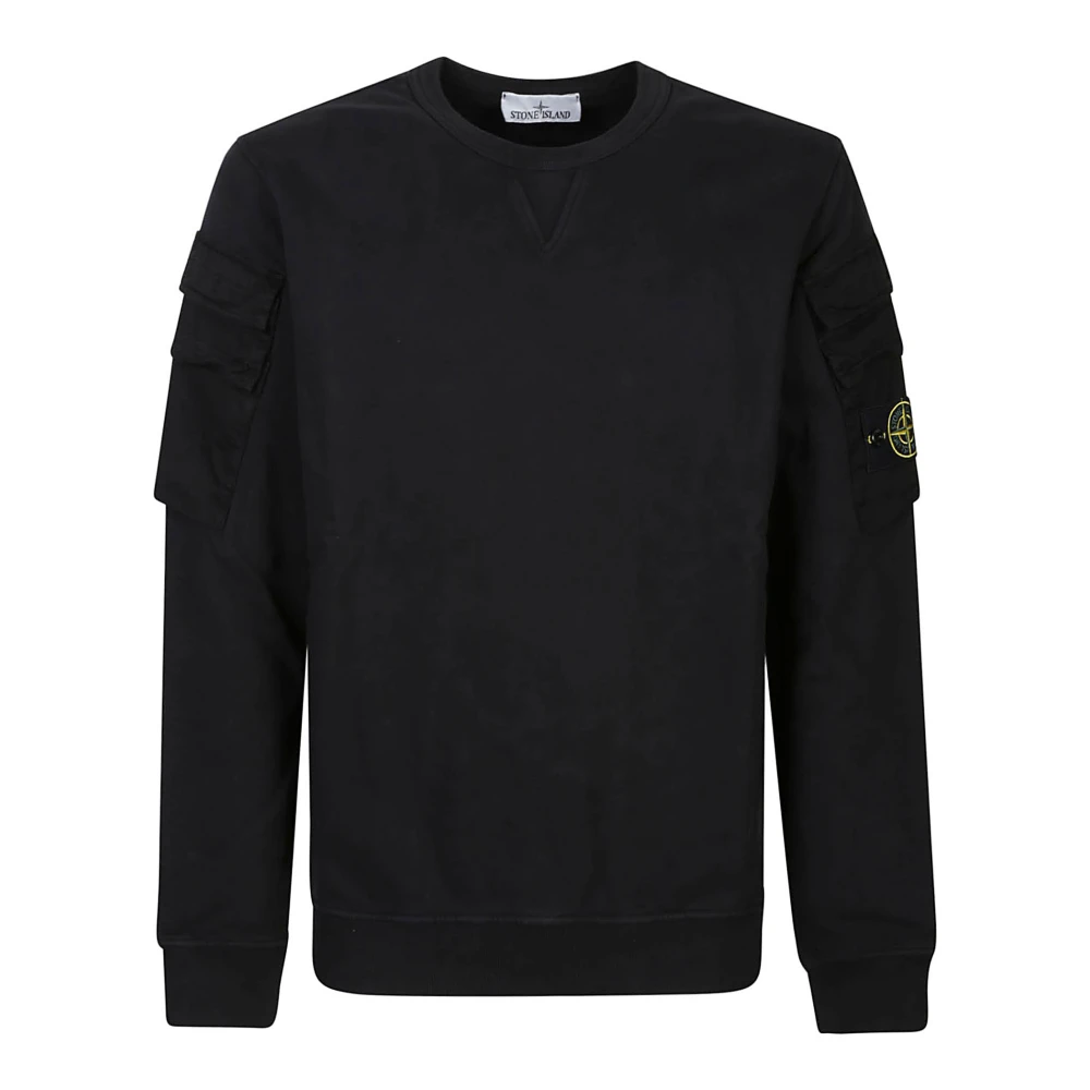 Stone Island Zwarte Sweatshirt Black Heren