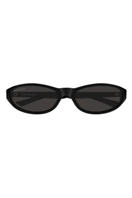 Oval-Frame Solglasögon i Acetat
