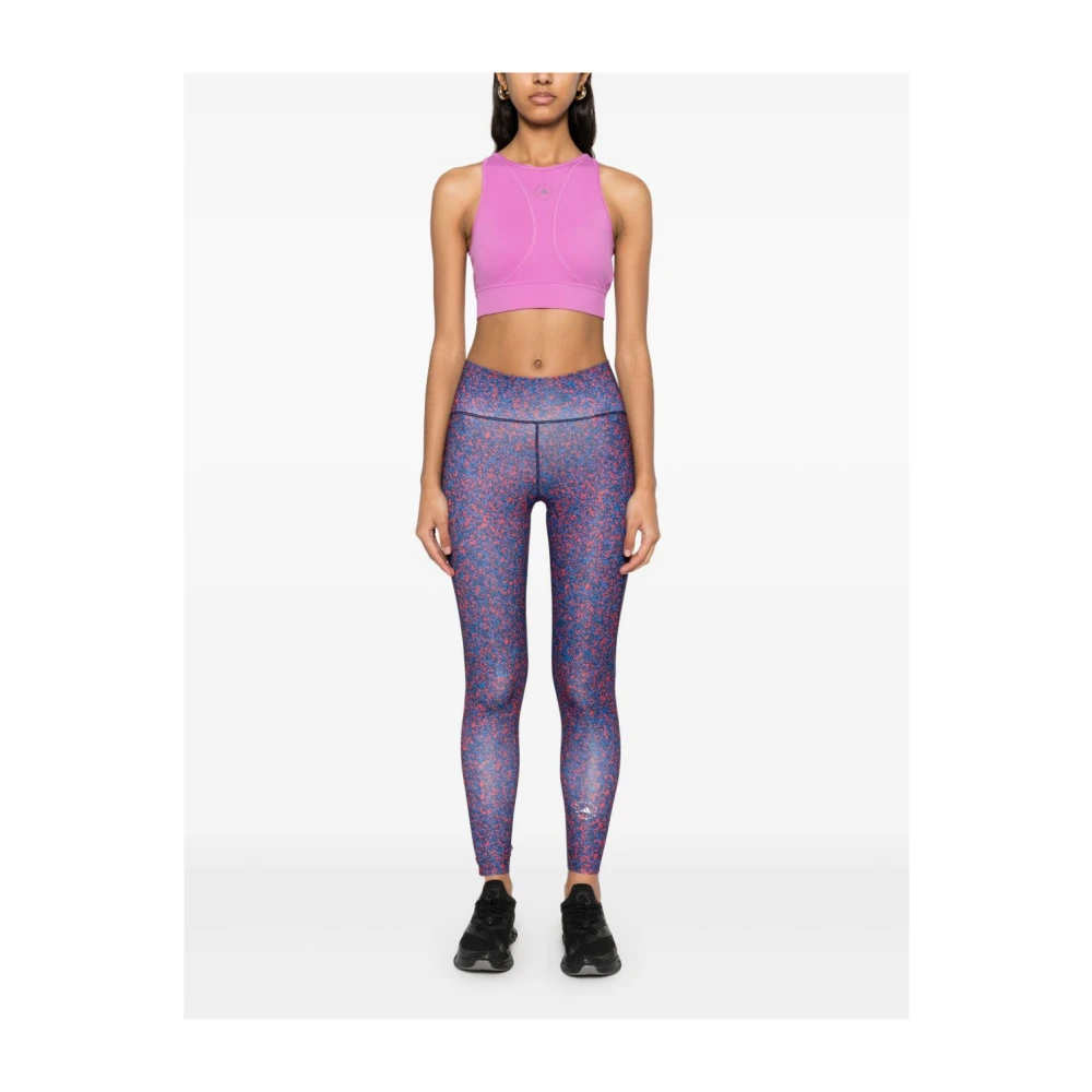 adidas by stella mccartney Paarse Top met Open Rug Purple Dames