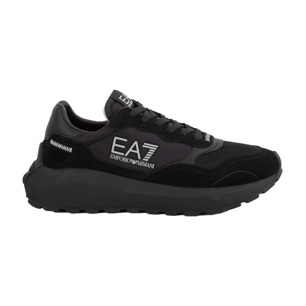 Emporio Armani EA7 Low-Top Sneakers Heren Schoenen Zwart