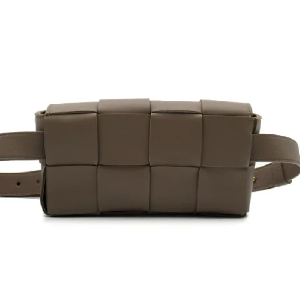 Bottega Veneta Vintage Pre-owned Leather crossbody-bags Beige Dames