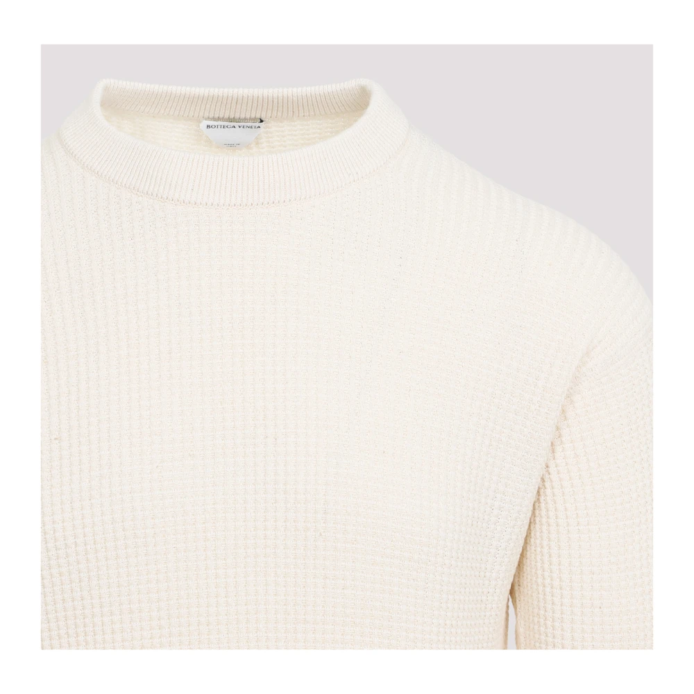 Bottega Veneta Witte Sweater Aw24 Stijlvol Comfortabel Beige Heren