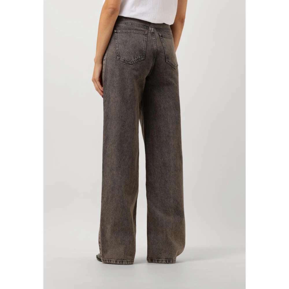 Gestuz Grijze Wide Jeans voor Vrouwen Gray Dames