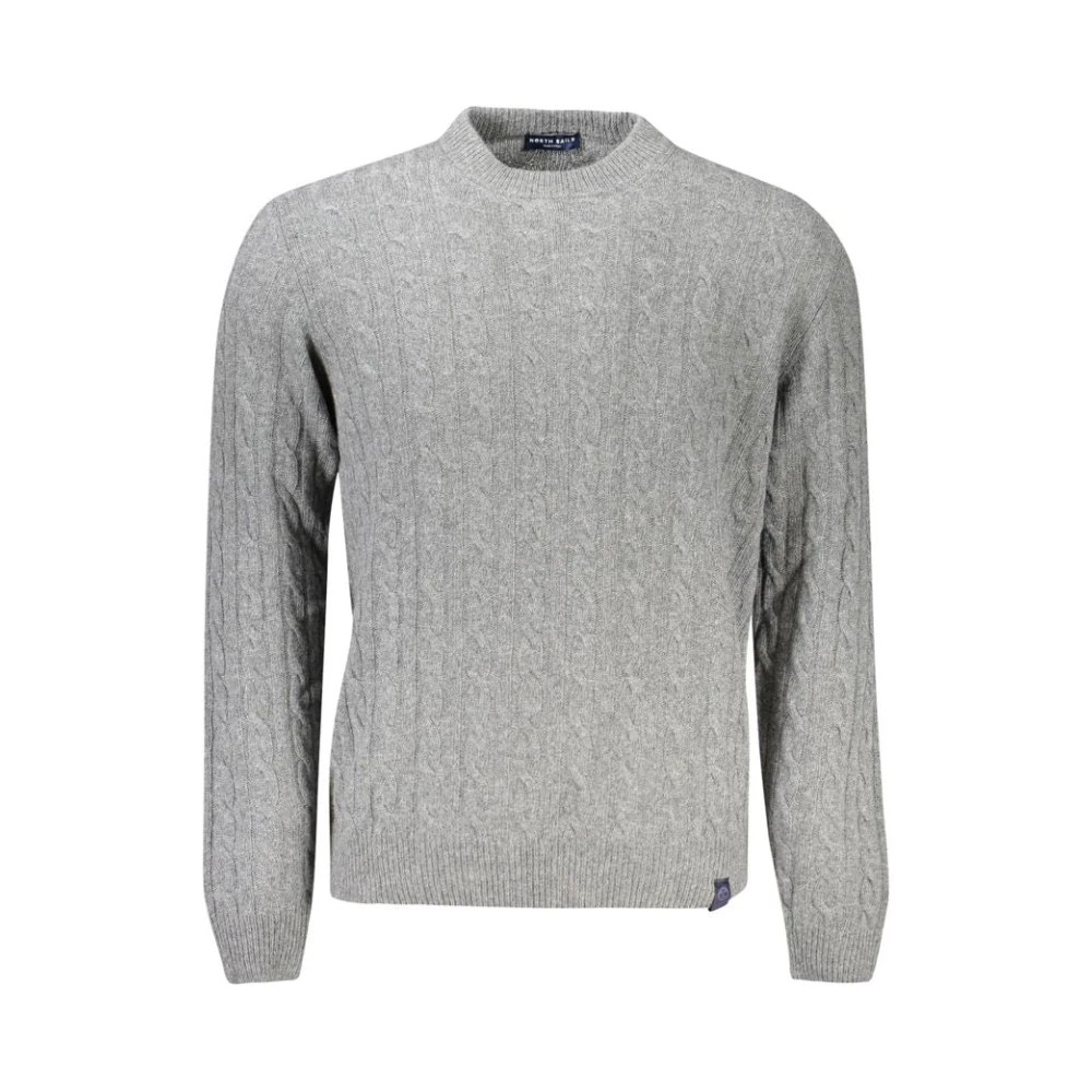 North Sails Men's Gray Wool Jumper - Round-Neck Knitwear - Xl - Knitwear