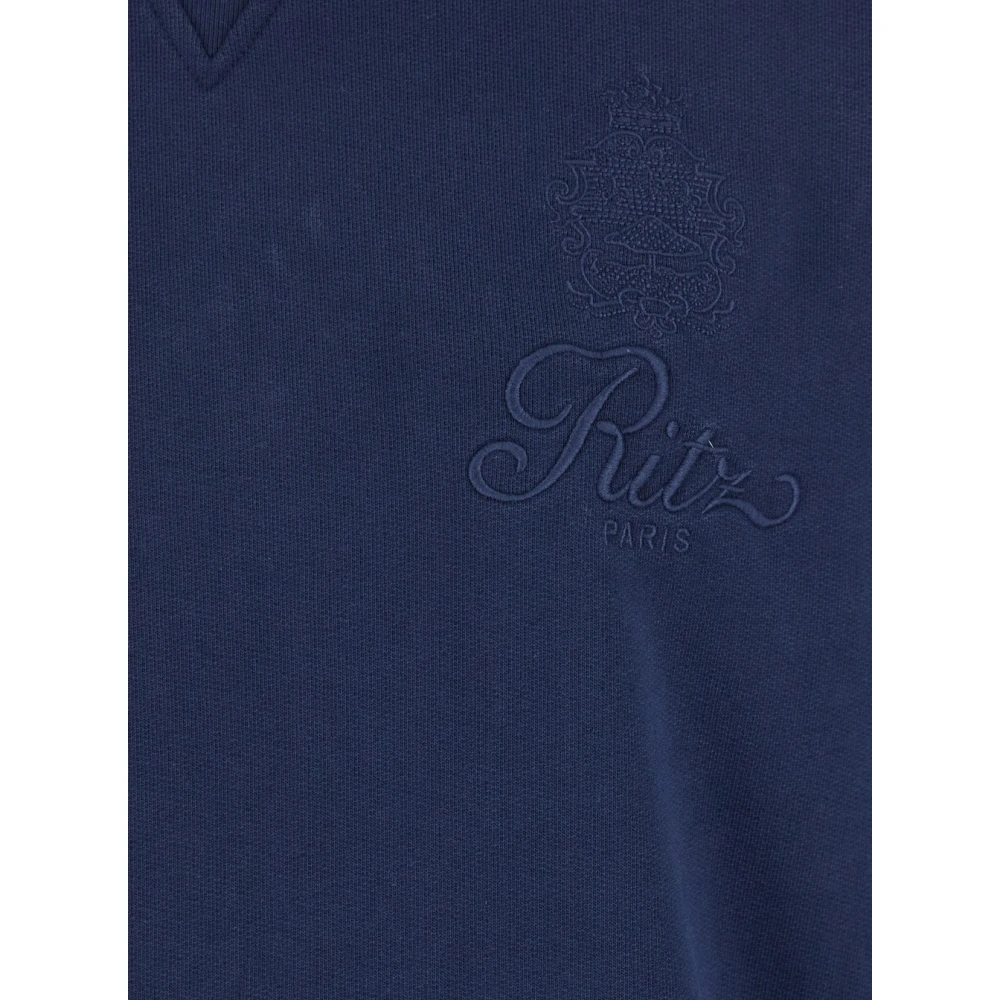 Frame Paris Sweater met Logo Borduursel Blue Dames