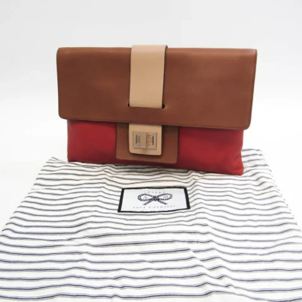 Anya Hindmarch Pre-owned Leather clutches Multicolor Dames