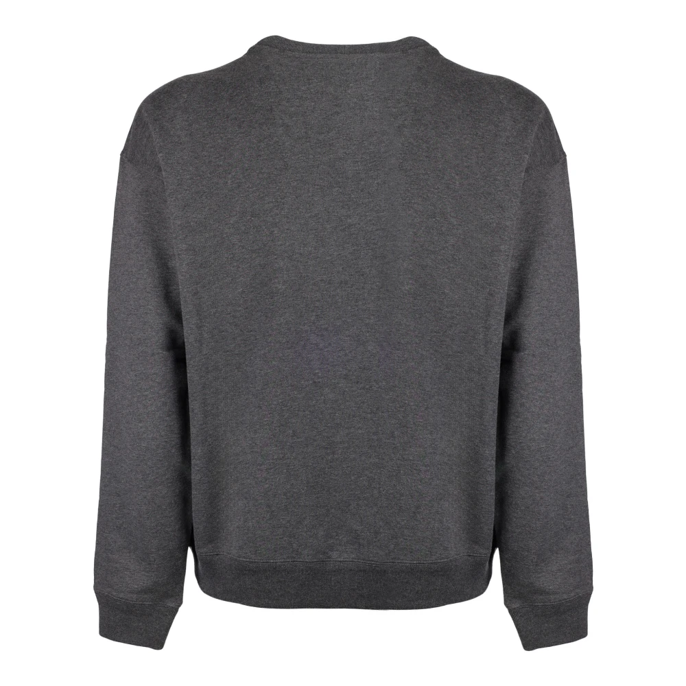 Versace Grijze Sweatshirt Regular Fit Alle Temperaturen 100% Katoen Gray Heren