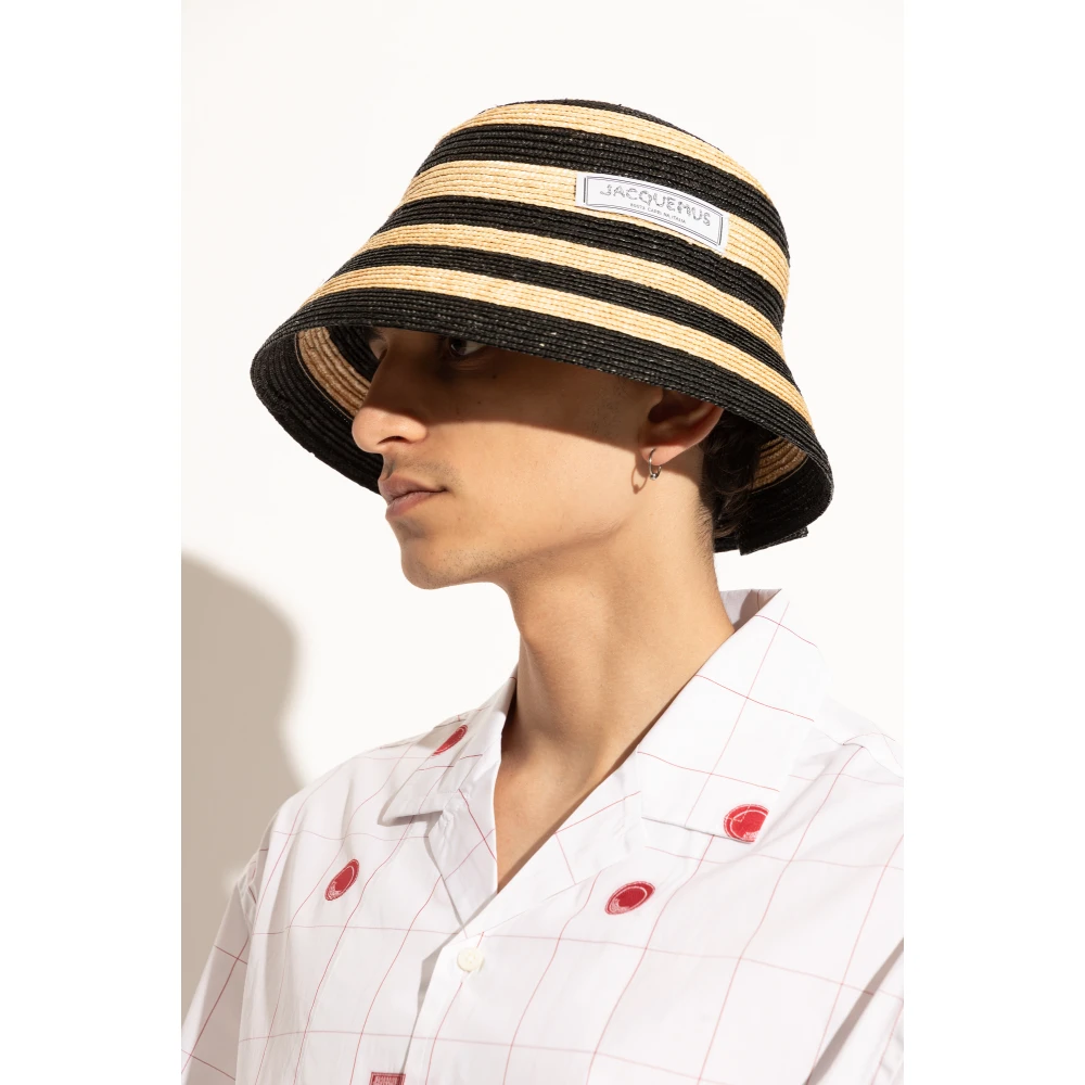 Jacquemus Hoed met logo Beige Unisex