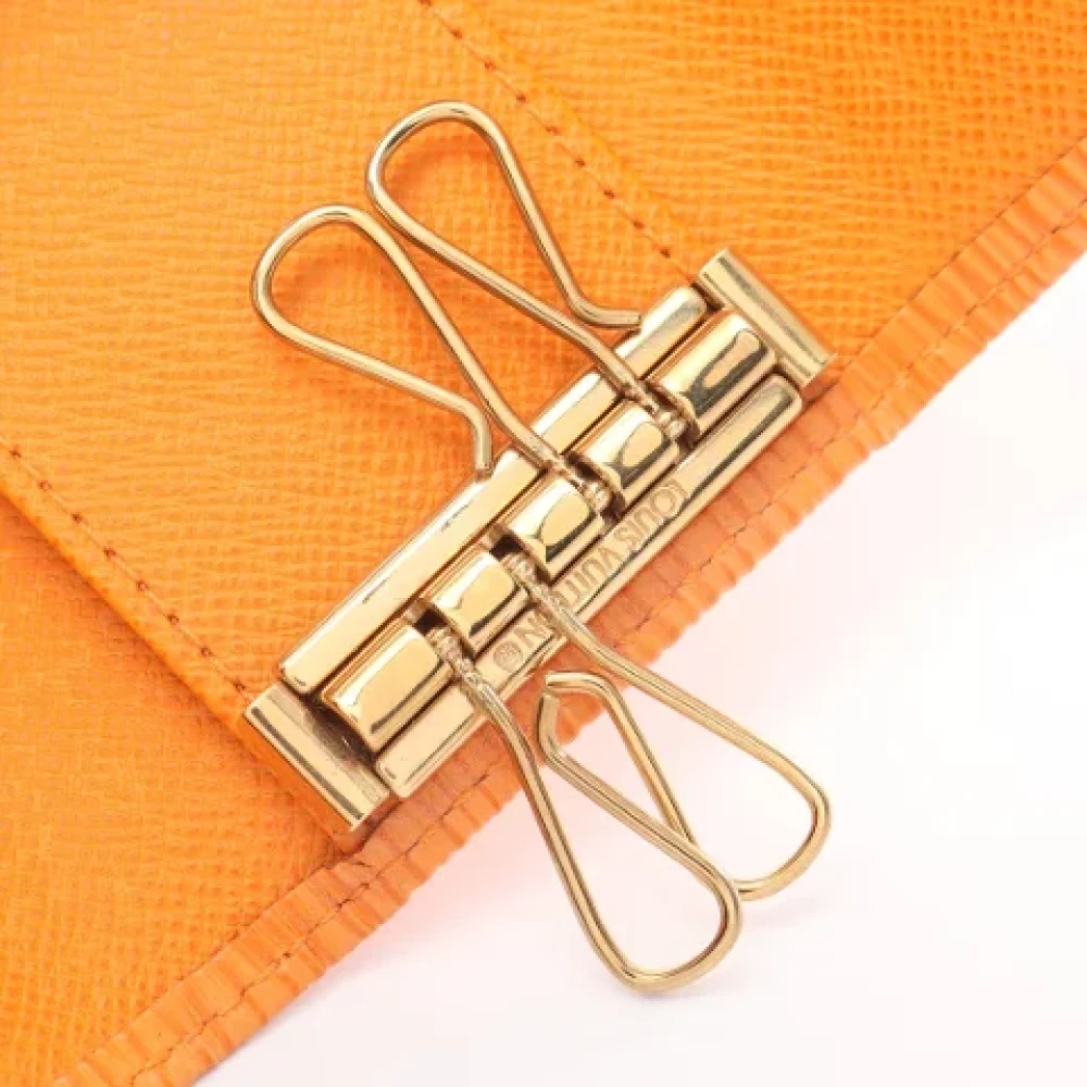 Louis Vuitton Vintage Pre-owned Leather key-holders Orange Dames