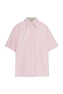 Screen-printed Denim Shirt