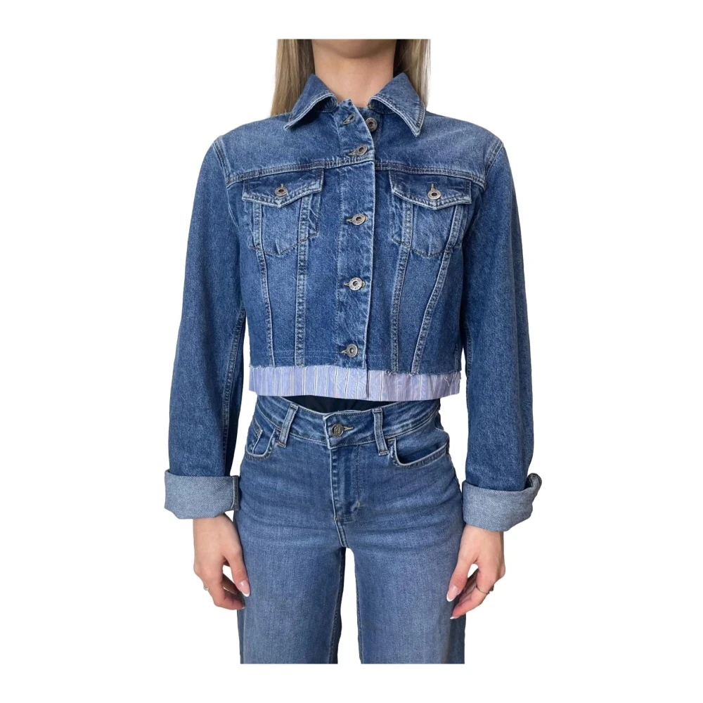 Liu Jo Femme Bleu Vestes, Taille: 40 Fr Veste En Jean
