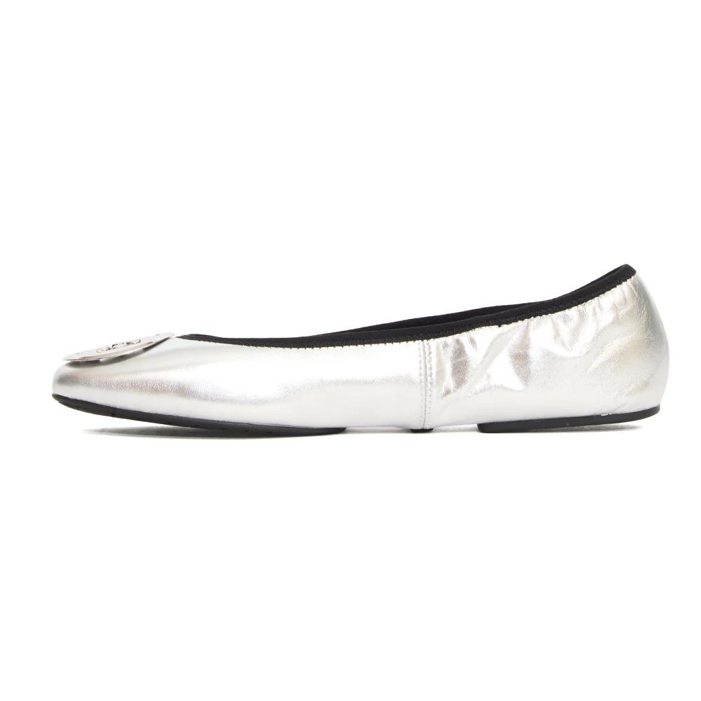 Tory Burch Women's Silver Ballerina Shoes Elegant Style
