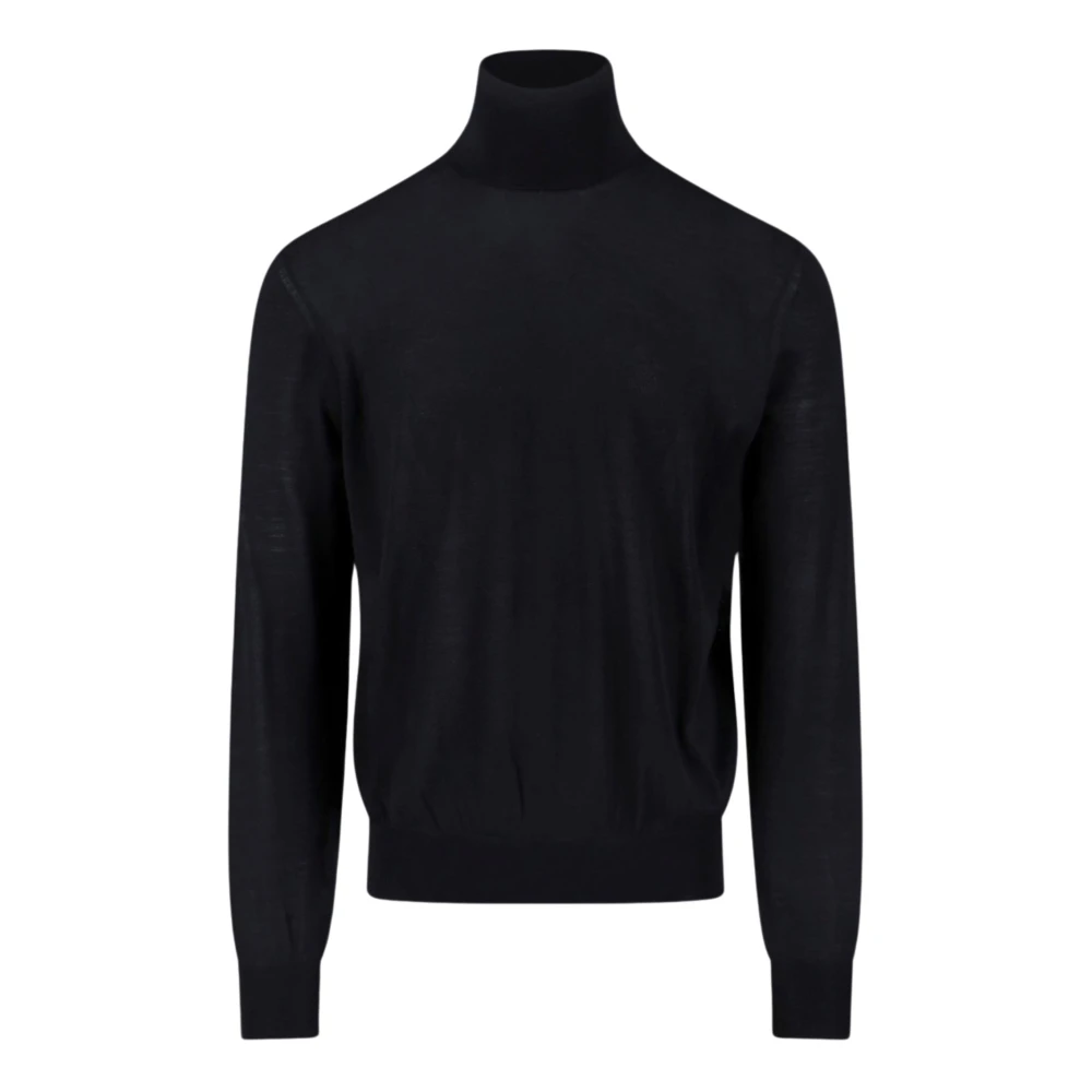 Saint Laurent Men's Black Wool Turtleneck - Turtlenecks - M - Knitwear