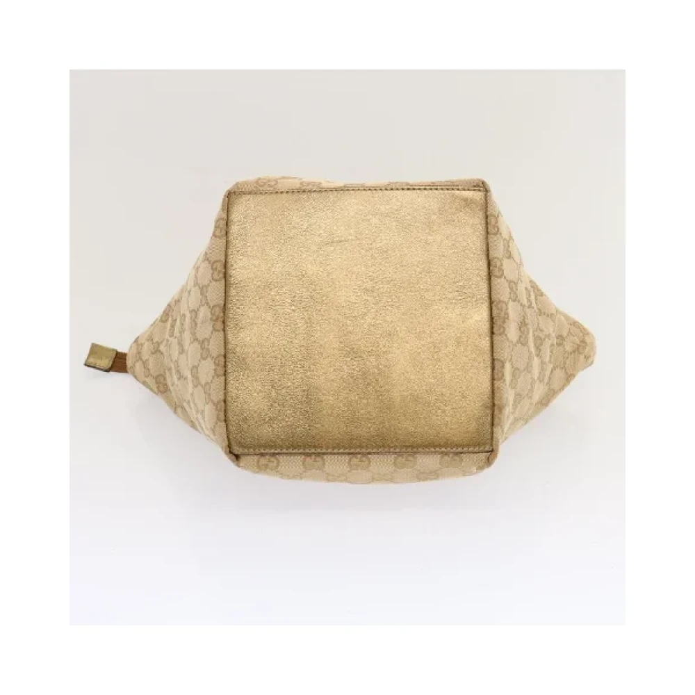 Gucci Vintage Pre-owned Canvas handbags Beige Dames