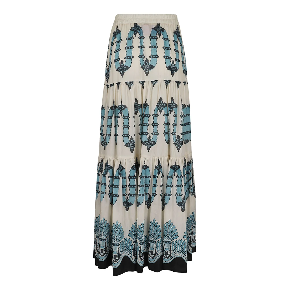 La DoubleJ Zijden Ruche Grote Rok Multicolor Dames