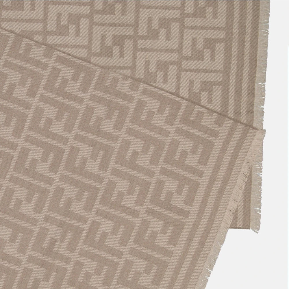 Fendi FF Sjaal Herfst-Winter Collectie 2024 Brown Heren
