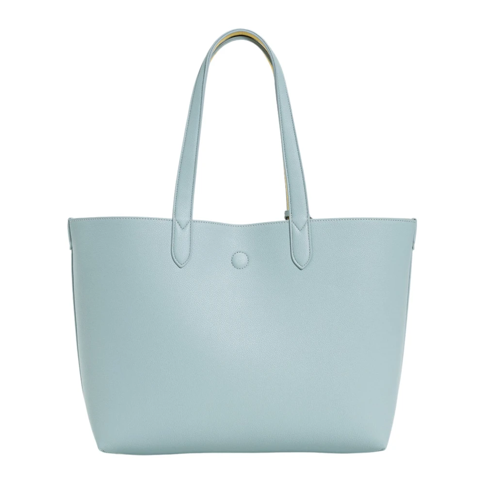 Twinset Omkeerbare Tote Tas met Metalen Logo Blue Dames