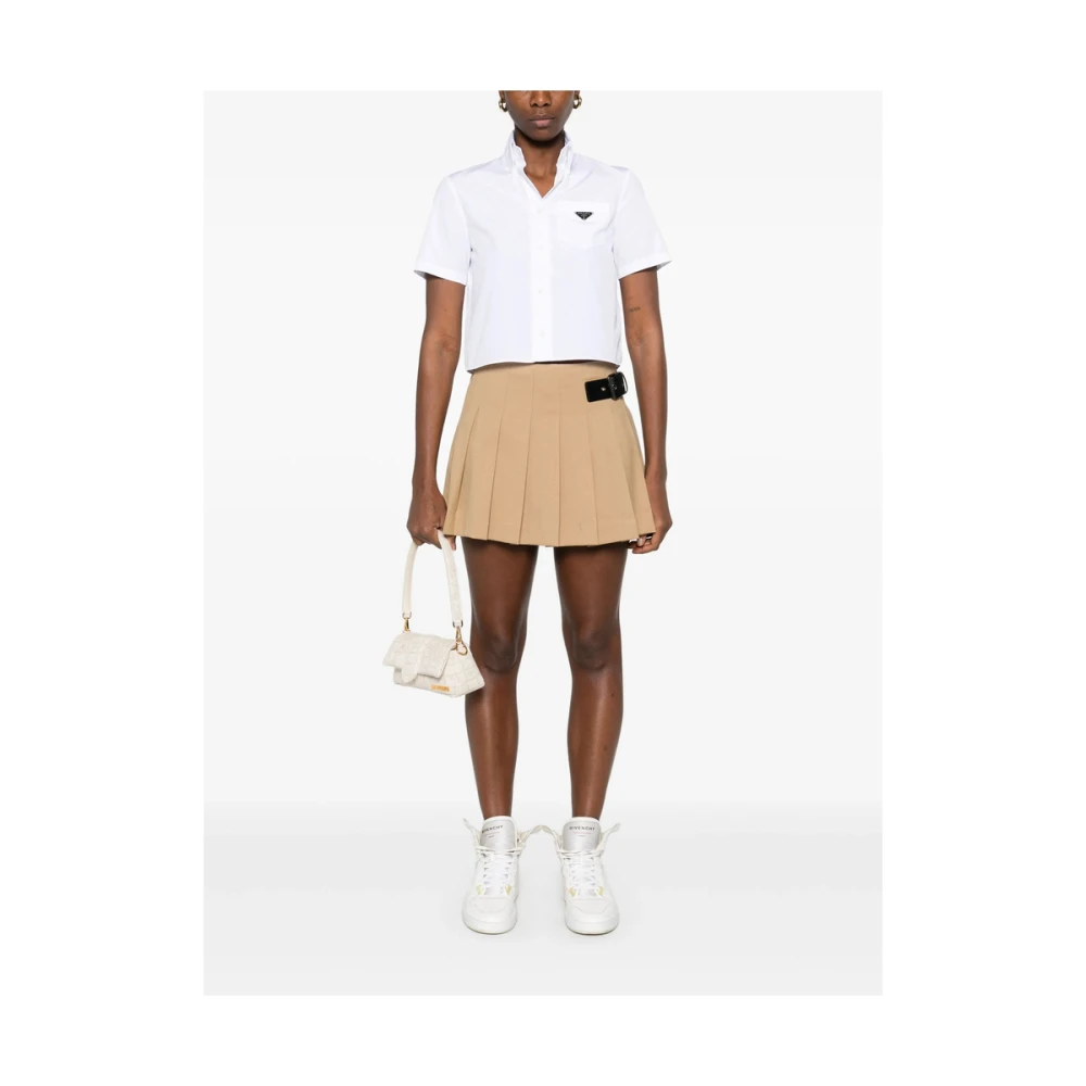 Dunst Lichtbruine Rok met Gespdetail Brown Dames