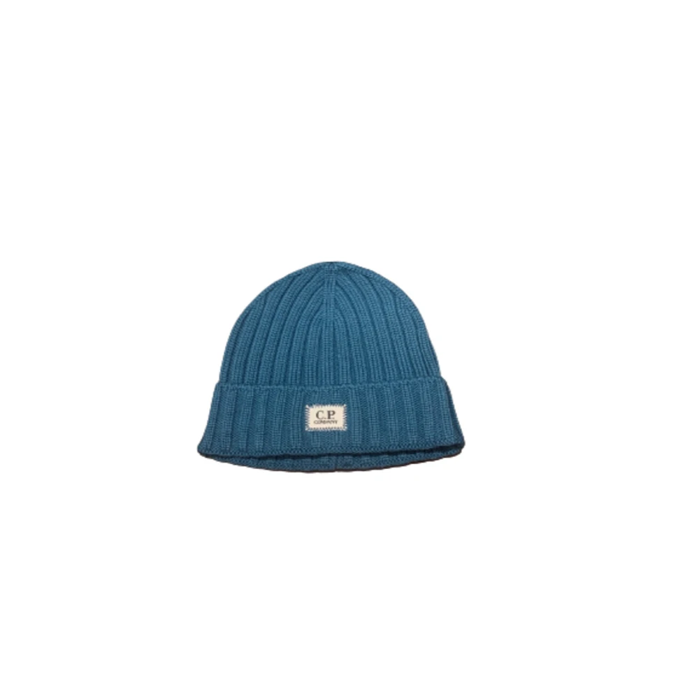 C.p. Company Men's Blue Beanies, Male, One Size, Beanie