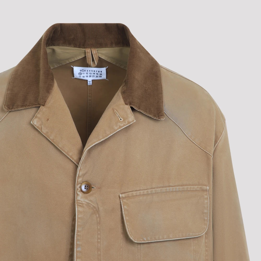 Maison Margiela Oker Sportsjas voor actieve levensstijl Brown Heren