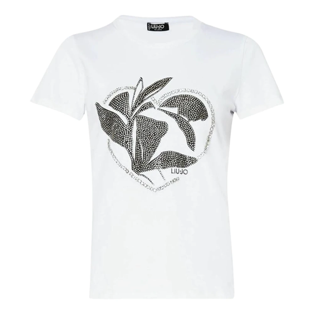 Liu Jo Wit versierd T-shirt met korte mouwen White Heren
