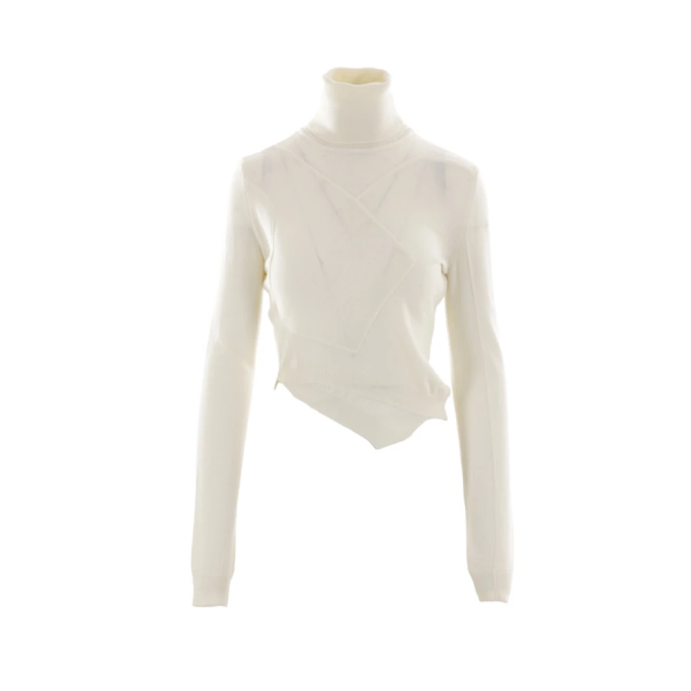 MM6 Maison Margiela Beige wollen melange trui Beige Dames