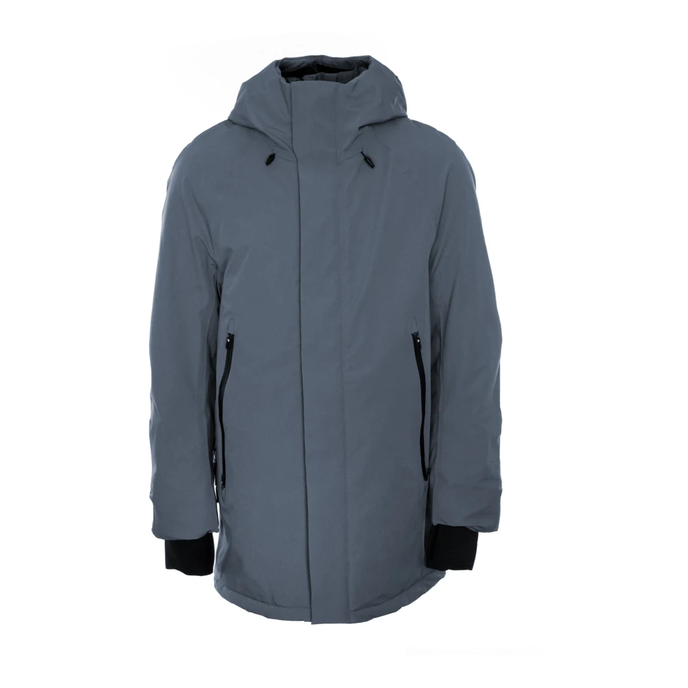 Krakatau Reflecterende winterparka met verstelbare capuchon Gray Heren