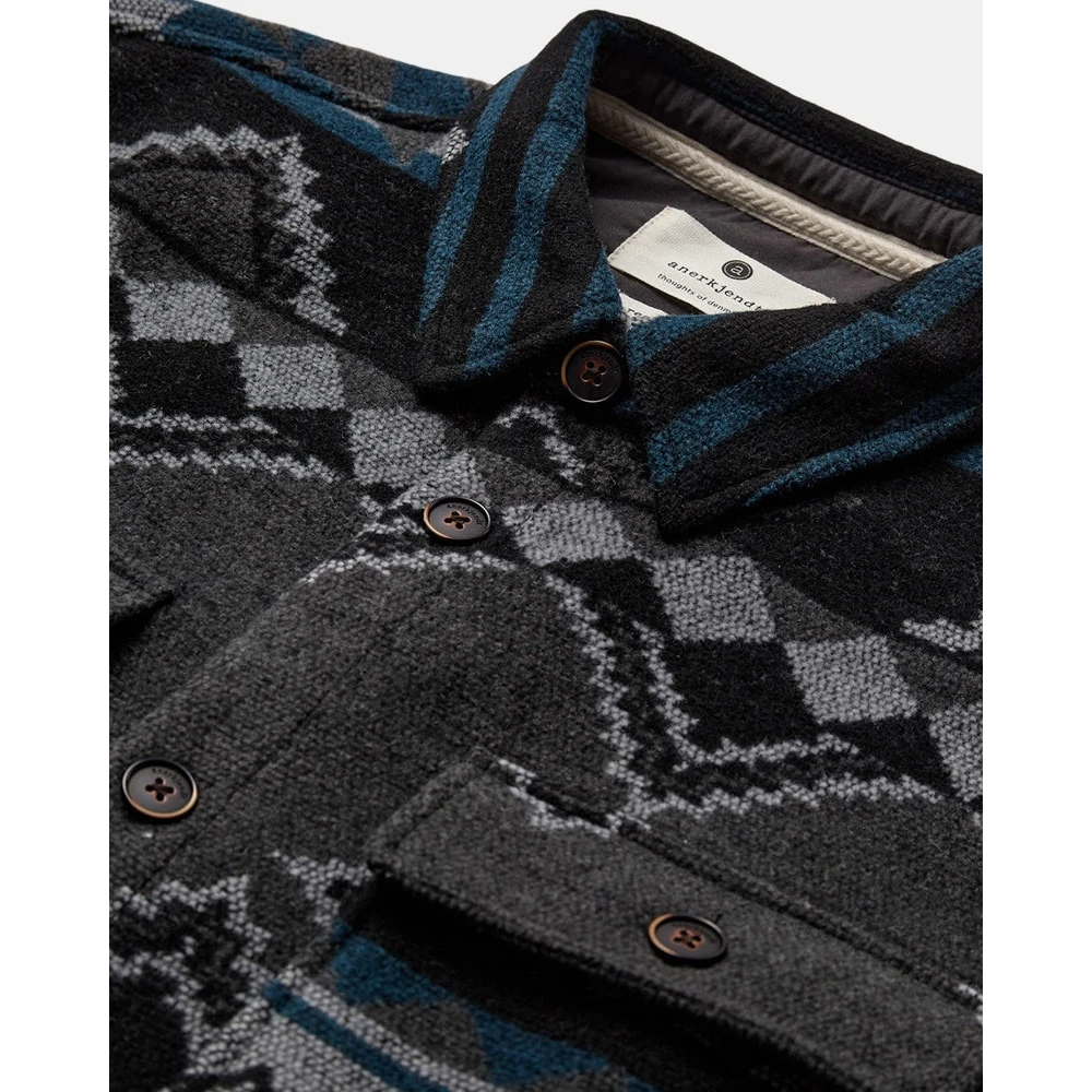 Anerkjendt Geruit Overshirt voor Mannen in Donkergrijs Gray Heren