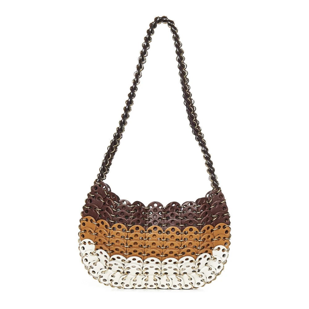 Paco Rabanne Bruine Schoudertas Elegant Klassiek Multicolor Dames