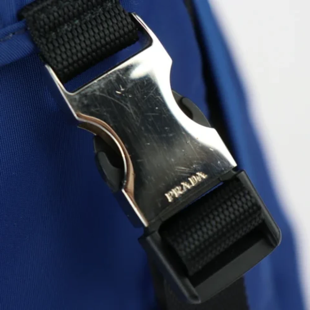 Prada Vintage Pre-owned Nylon shoulder-bags Black Heren