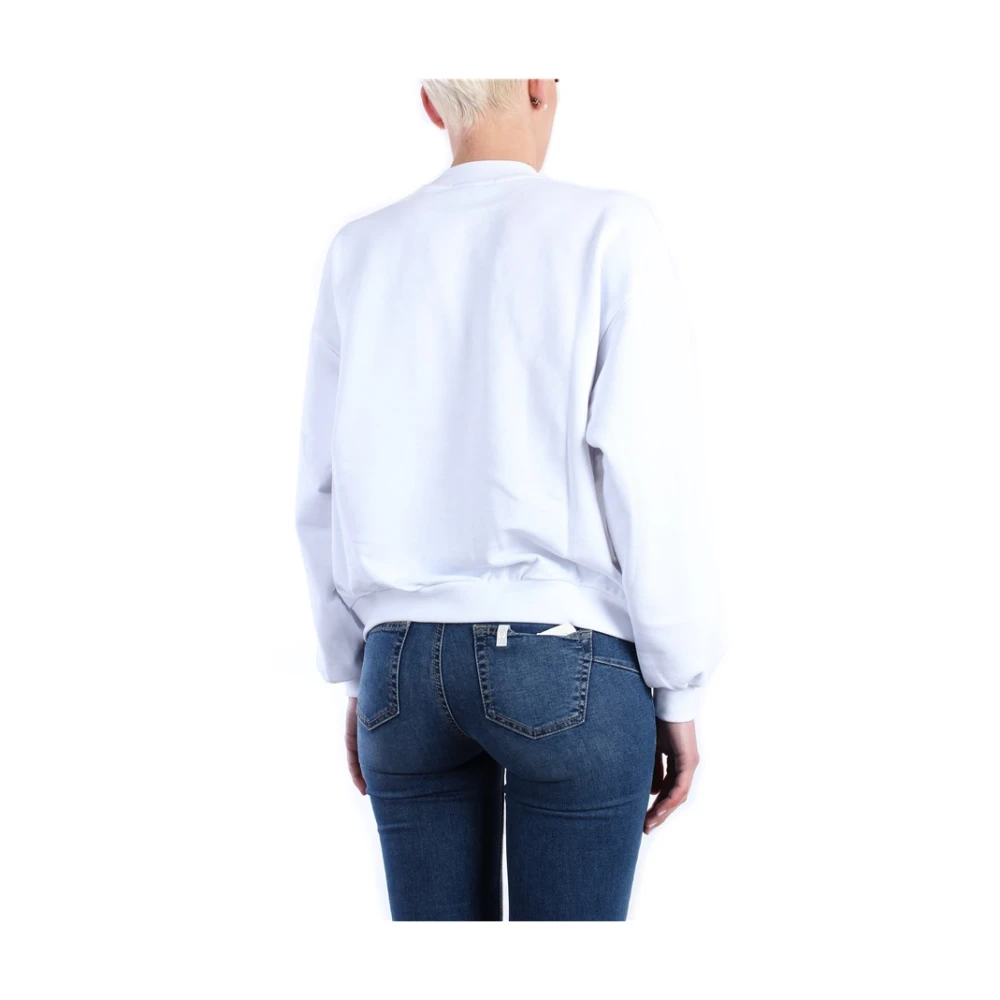 Gaëlle Paris Crew Neck Sweatshirt White Dames