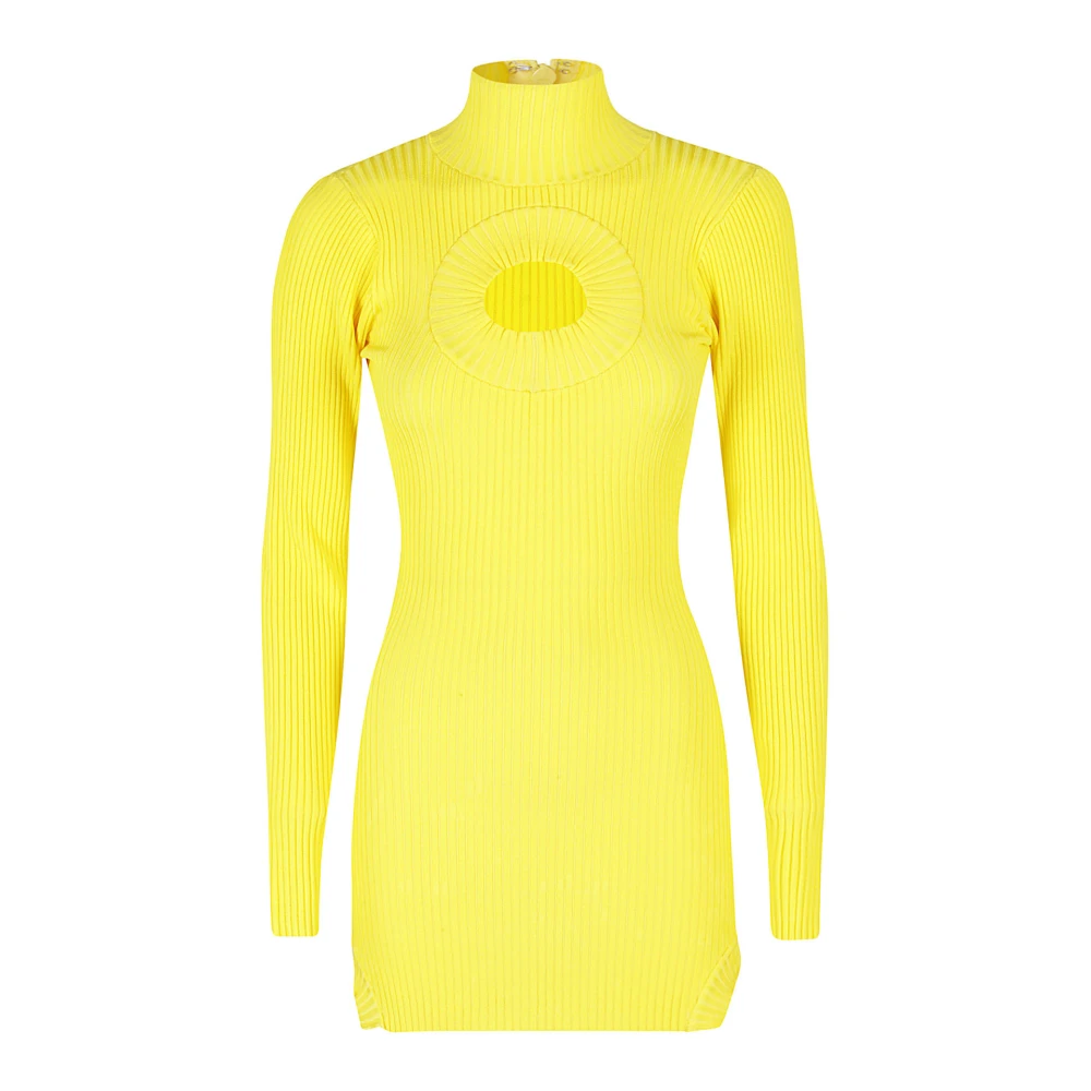 David Koma Stijlvolle Cut Out Jurk Yellow Dames